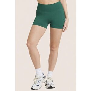 SET ACTIVE SCULPTFLEX Power Shorts Forest Green Size Medium High Rise Seamless